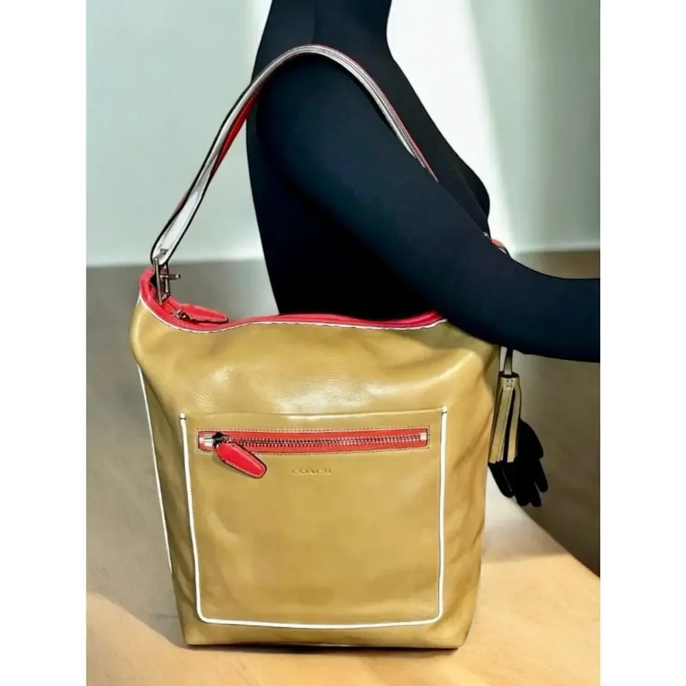 Coach 22414 Legacy Large Duffle Bag & 48885 Legacy Zip Wallet